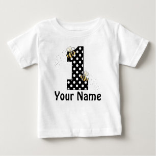 Camiseta Para Bebê O primeiro aniversário Bumble o t-shirt