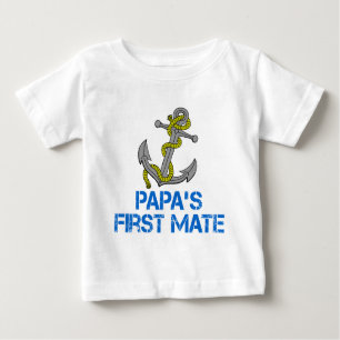 Camiseta Para Bebê O primeiro companheiro da papá