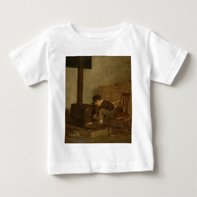 Camiseta Para Bebê O primeiro estudioso - Eastman Johnson (Frente)