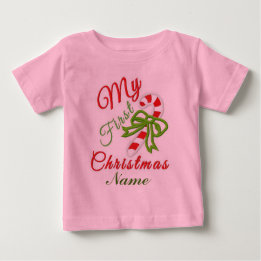 Camiseta Para Bebê "O Primeiro Natal do Bebê" TUTU BODYSUIT