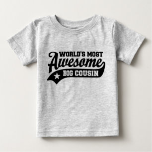 Camiseta Para Bebê O primo grande o mais impressionante do mundo