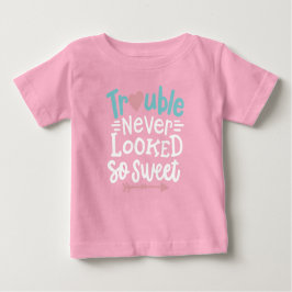 Camiseta Para Bebê O problema nunca parecia tão doce