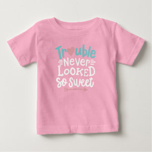 Camiseta Para Bebê O problema nunca parecia tão doce