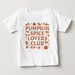 Camiseta Para Bebê O Pumpkin Spice Lovers Club