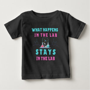 Camiseta Para Bebê O que acontece no laboratório fica na tecnologia 