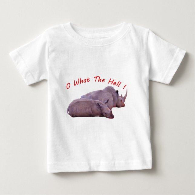 Camiseta Para Bebê o que diabos ! (Frente)