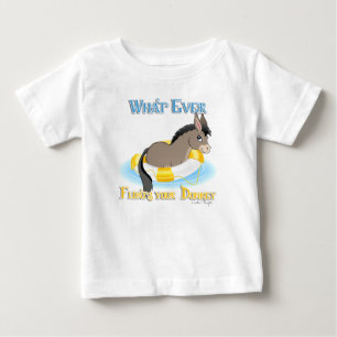Camiseta Para Bebê O Que Disparar Seu Donkey