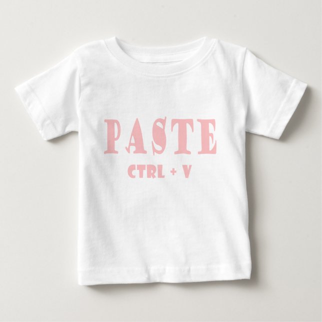 Camiseta Para Bebê O que é o atalho para a pasta (Frente)