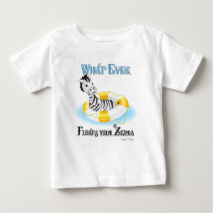 Camiseta Para Bebê O que flutuar no seu zebra 4