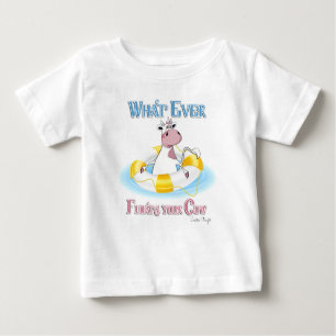 Camiseta Para Bebê O Que Quer Que Chegue À Sua Vaca 2