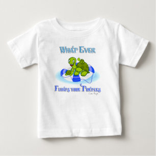 Camiseta Para Bebê O Que Quer Que Flutue As Tartarugas 3