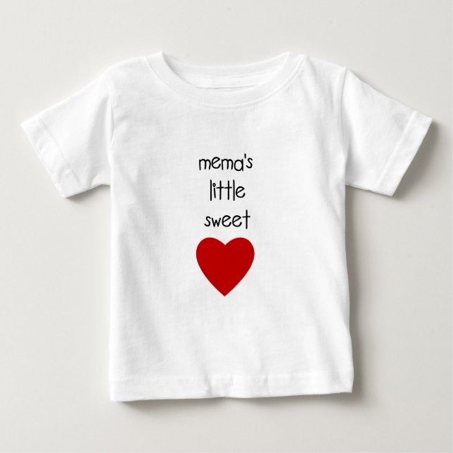Camiseta Para Bebê O querido pequeno de Meme (Frente)