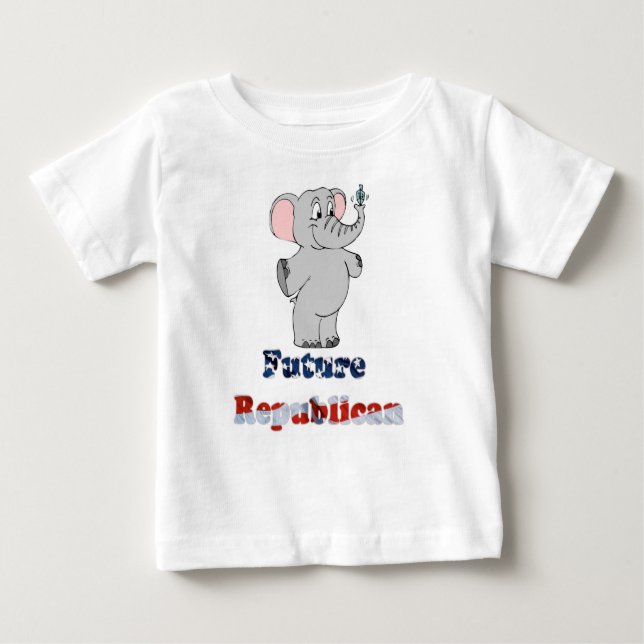 Camiseta Para Bebê O republicano futuro caçoa o t-shirt (Frente)
