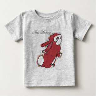 Camiseta Para Bebê O romper do bebê da senhorita Coelho, bebê caço