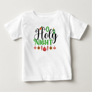 Camiseta Para Bebê O Santa Noite