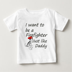 Camiseta Para Bebê O sapador-bombeiro gosta do pai