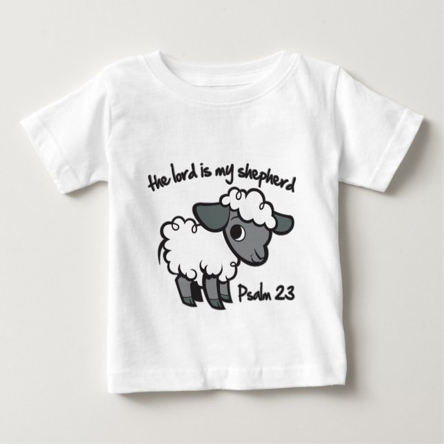 Camiseta Para Bebê O senhor é meu pastor (Frente)