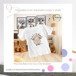 Camiseta Para Bebê O Senhor é Meu Pastor Baby Fine Jersey T-Shirt
