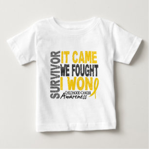 Camiseta Para Bebê O sobrevivente de câncer que da infância veio n