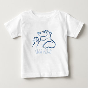 Camiseta Para Bebê O sorriso selvagem de urso polar