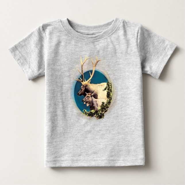 Camiseta Para Bebê O Stag e o Hind (Frente)