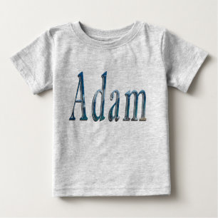 Camiseta Para Bebê "O Sussurro do Oceano: O nome é Adam