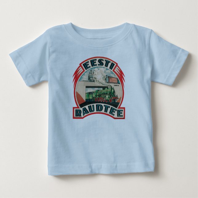 Camiseta Para Bebê O T das crianças de Eesti Raudtee (Frente)