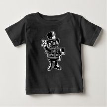 O t-shirt do bebê clássico do operador