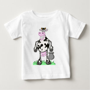 Camiseta Para Bebê o t-shirt do bebê engraçado da "caixa" da vaca