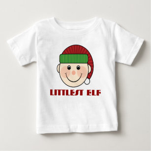 Camiseta Para Bebê O t-shirt o mais pequeno da criança do duende