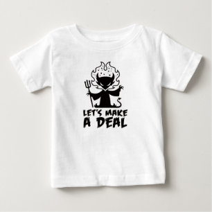 Camiseta Para Bebê O vamos Faz Um Acordo Com O Diabo
