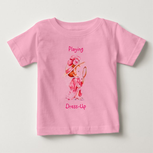 Camiseta Para Bebê O Vestido da Menina, Onsie (Frente)