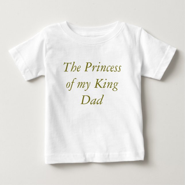 Camiseta Para Bebê O vestido de princesa para bebê (Frente)