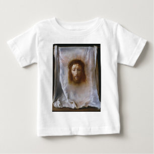 Camiseta Para Bebê O Véu de Verônica por Domenico Fetti