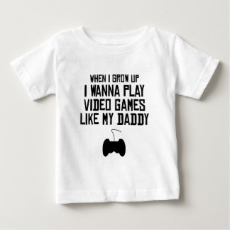 Camiseta Para Bebê O video games do jogo gosta de meu pai