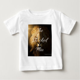 Camiseta Para Bebê O Wicked Flee Proverbs 28:1 KJV