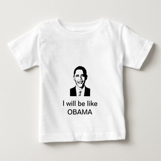 Camiseta Para Bebê Obama (Frente)