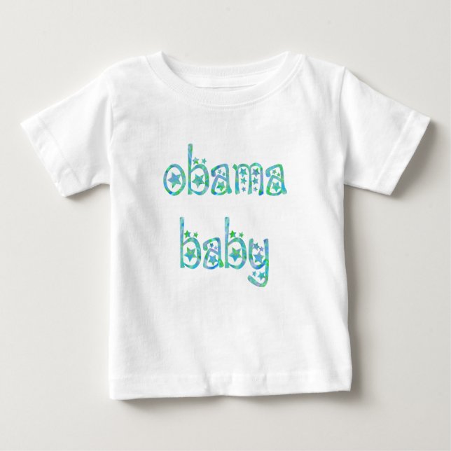 Camiseta Para Bebê Obama Baby 1 (Frente)