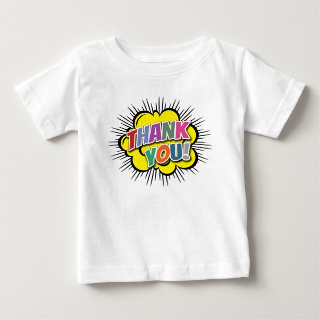 Camiseta Para Bebê Obrigado (Frente)