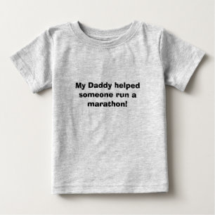 Camiseta Para Bebê Obrigado da maratona você
