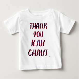 Camiseta Para Bebê Obrigado JESUS