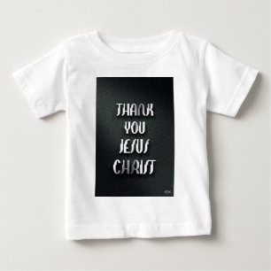 Camiseta Para Bebê Obrigado JESUS 3