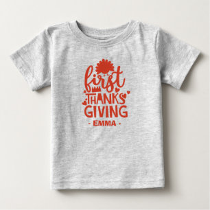 Camiseta Para Bebê Obrigados bonitos dando nome de bebê personalizad