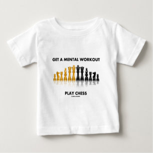 Camiseta Para Bebê Obtenha uma xadrez mental do jogo do exercício (a