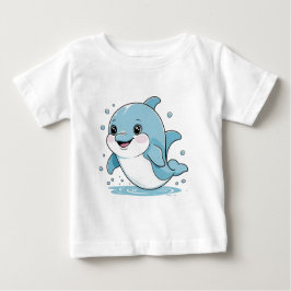 Camiseta Para Bebê Ocean Friends Collection Cute Sea Creatures Pastel