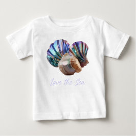 Camiseta Para Bebê Oceano Gems