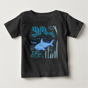 Camiseta Para Bebê Oceanos Animais, Toddler, T-Shirt Modern Fine Jers