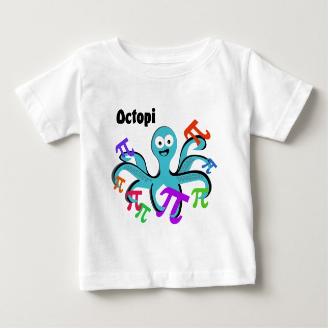 Camiseta Para Bebê Octopi (Frente)