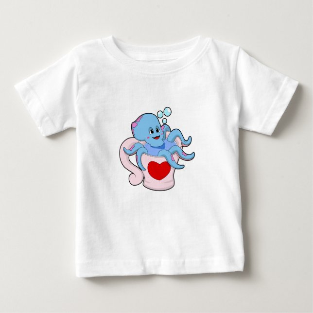 Camiseta Para Bebê Octopus com Copo do Coração.PNG (Frente)