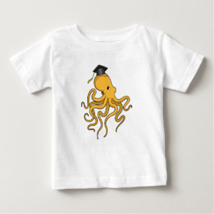 Camiseta Para Bebê Octopus como estudante de Diploma